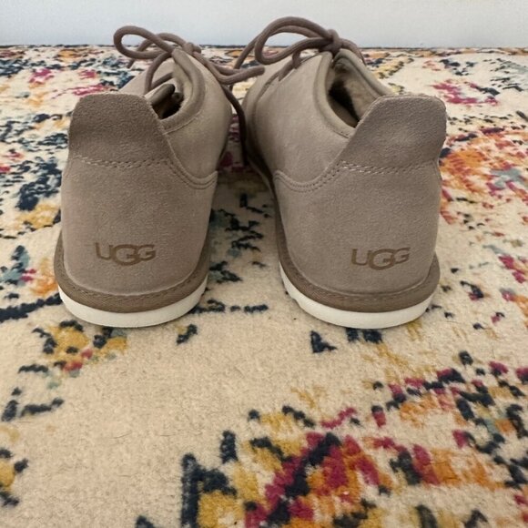 UGG Mens Lace Up Round Toe Maksim Chukka Boots Size 10 Gray Wool Sherpa NWOB - Picture 6 of 11